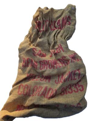 Burlap Pinto Sack Colorado Produce Farm Bag