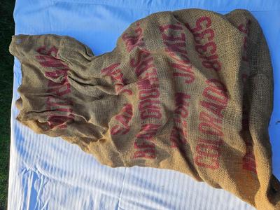 Burlap Pinto Sack Colorado Produce Farm Bag