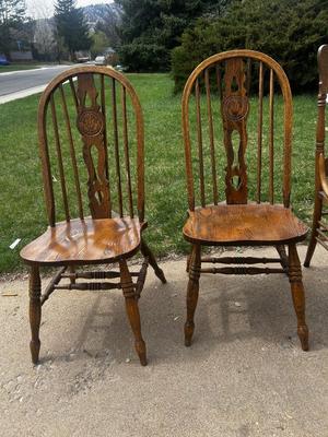 2 Antique Chairs - Rounded Tops