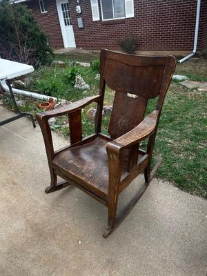 Antique Wooden Rocking Chair