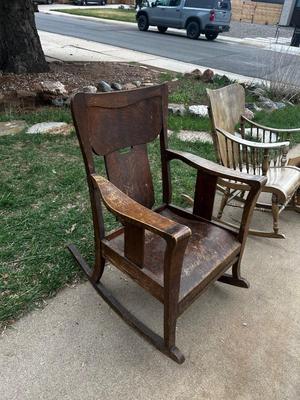 Antique Wooden Rocking Chair