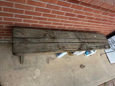 Outdoor Long Wooden Bench