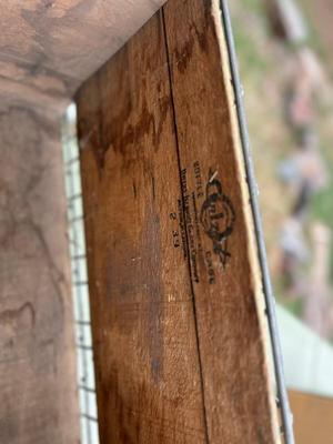 Fonda Bottling Co Bouler, Colo. Wooden Crate In Metal Cage Box