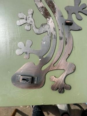 Lizard or Gecko Metal Outdoor Decor