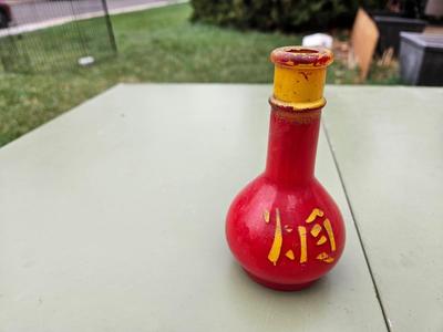 Vintage Oriental Glass Chinese Bottle Magic Trick Or Decorative Vase