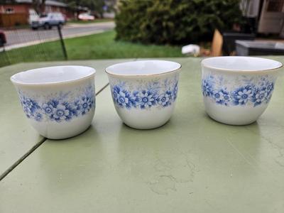 Set of 3: sake or tea cups