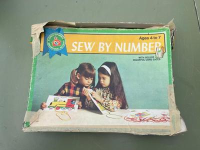 Vintage Kids Practice Sheets Learn To Sew Kit