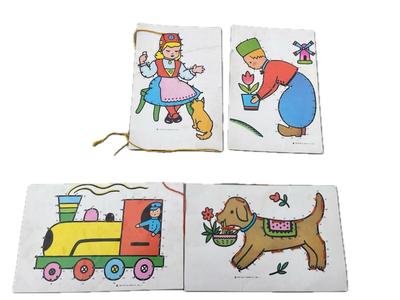 Vintage Kids Practice Sheets Learn To Sew Kit