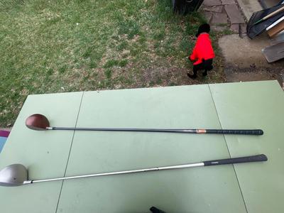 2 Golf Clubs - Taylor Made 3 - Prestwick Golf PX-7 1