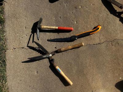 Set of gardening tools