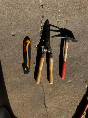 Set of gardening tools
