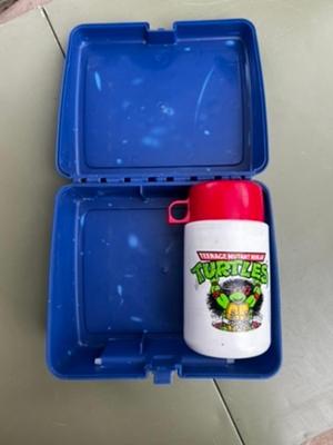 Plastic Ninja Turtle Lunchbox from the 90's