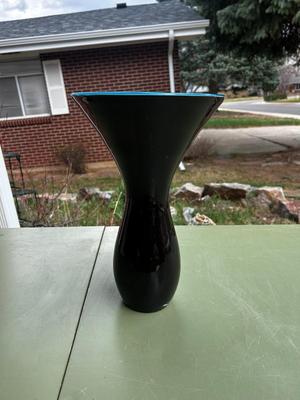 Purple & Blue Glass Vase