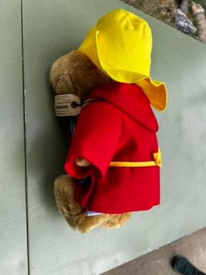 Paddington Bear Craftsman Plush 1998 Vintage Sears Red Coat
