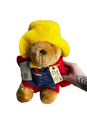 Paddington Bear Craftsman Plush 1998 Vintage Sears Red Coat