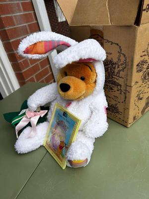 Pooh Bear in Easter Costume w/ Book and Treat basket