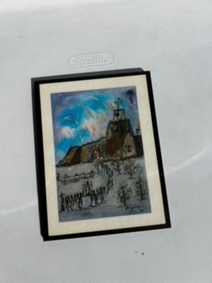 6 Small Paintings on wood plaques