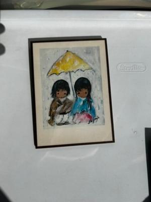 6 Small Paintings on wood plaques