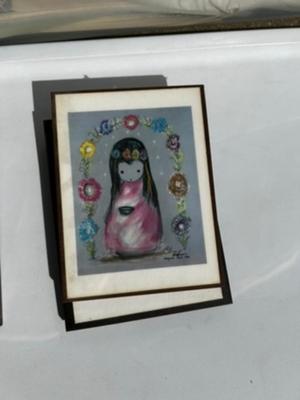 6 Small Paintings on wood plaques