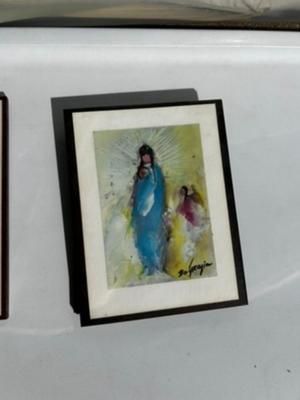 6 Small Paintings on wood plaques