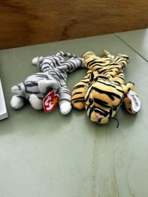 Beanie Baby set and Beanie Mania Book