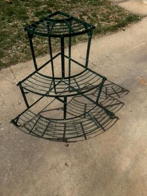 Green Metal Planter stand #1