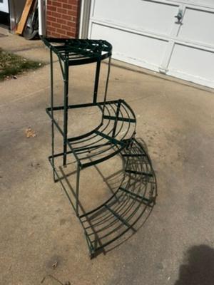 Green Metal Planter stand #2