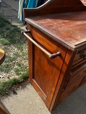 Buffet Side Table Wooden Chest