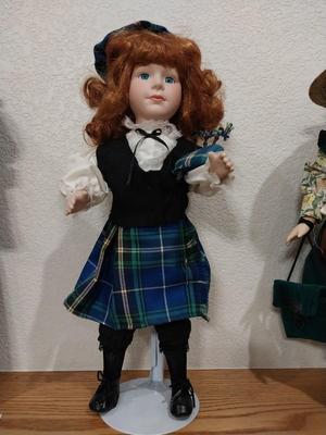 TWO PORCELAIN DOLLS