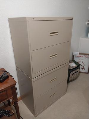 FOUR DRAWER LATERAL FILE CABINET
