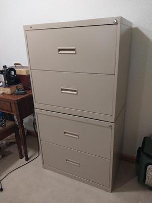 FOUR DRAWER LATERAL FILE CABINET