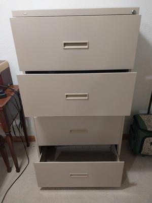 FOUR DRAWER LATERAL FILE CABINET