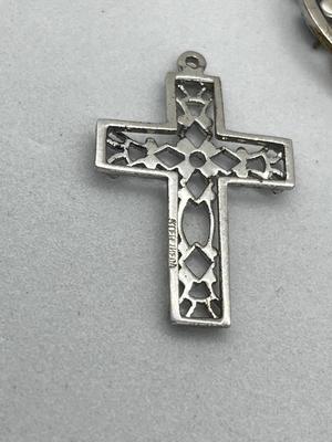 LOT 1: Sterling Pin and Cross Pendants