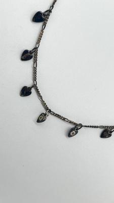 LOT 2: Sterling Collection: Necklace, Native American Pierced Earrings, Peacock Earrings and Pill Holder