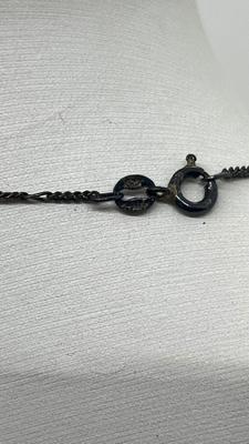 LOT 2: Sterling Collection: Necklace, Native American Pierced Earrings, Peacock Earrings and Pill Holder