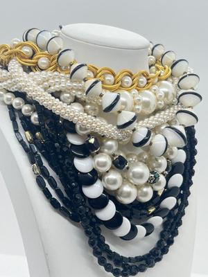 LOT 5: Vintage Beaded Necklace Lot: 1930's Art Glass and More!