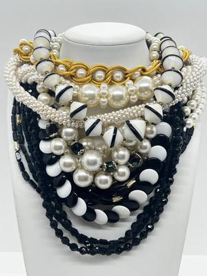 LOT 5: Vintage Beaded Necklace Lot: 1930's Art Glass and More!