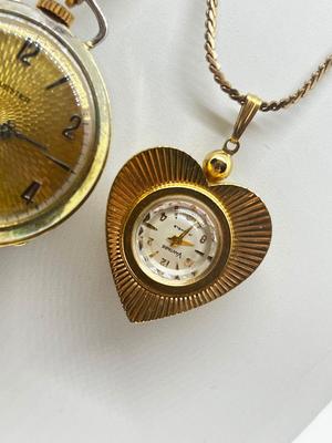 LOT 15: Collection of Vintage Pendant Watches - 23" and 24"
