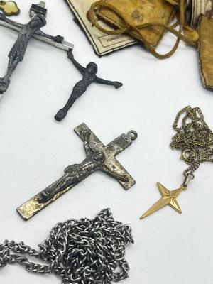 LOT 19: Religious Lot - Rosary, Pendants, Bracelet and More!
