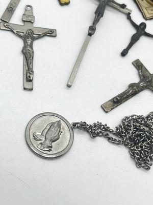 LOT 19: Religious Lot - Rosary, Pendants, Bracelet and More!