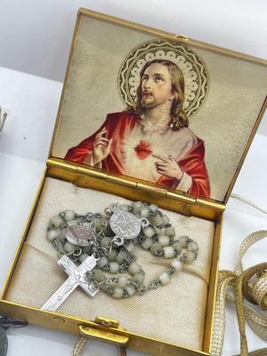 LOT 19: Religious Lot - Rosary, Pendants, Bracelet and More!