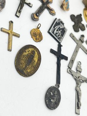 LOT 19: Religious Lot - Rosary, Pendants, Bracelet and More!