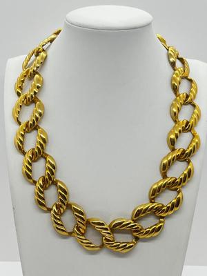 LOT 20: Goldtone Necklaces and Pierced Earrings