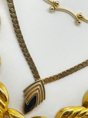 LOT 20: Goldtone Necklaces and Pierced Earrings