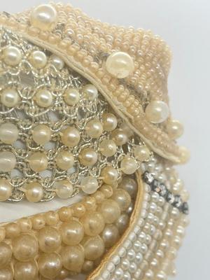 LOT 41: Vintage Pearl Collars and Velvet Box