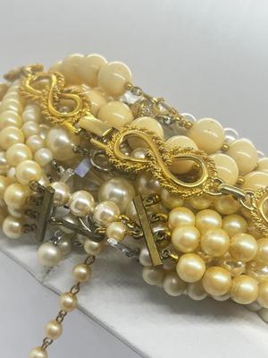 LOT 42: Dripping in Pearls! Assorted Faux Pearl Necklaces