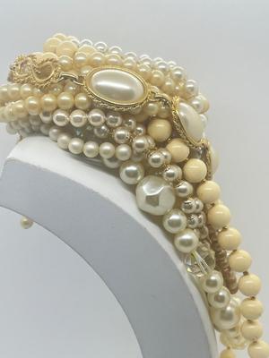 LOT 42: Dripping in Pearls! Assorted Faux Pearl Necklaces