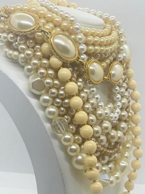 LOT 42: Dripping in Pearls! Assorted Faux Pearl Necklaces