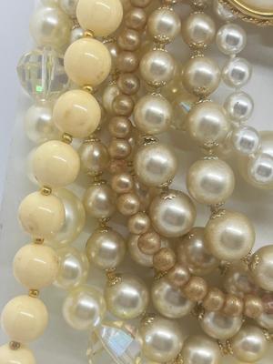 LOT 42: Dripping in Pearls! Assorted Faux Pearl Necklaces