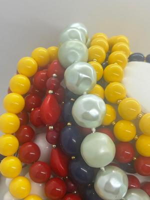 LOT 44: Retro Beaded Necklaces